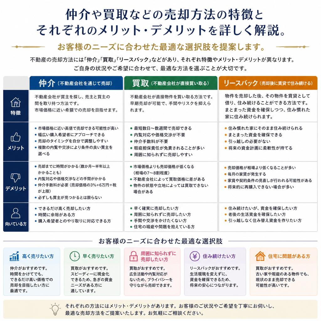 3. 売却方法の選択肢