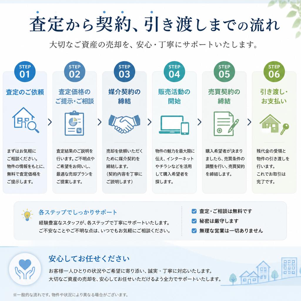 空き家買取の流れ