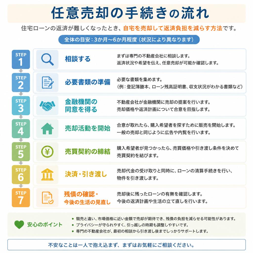 4. 任意売却の流れと必要な手続き