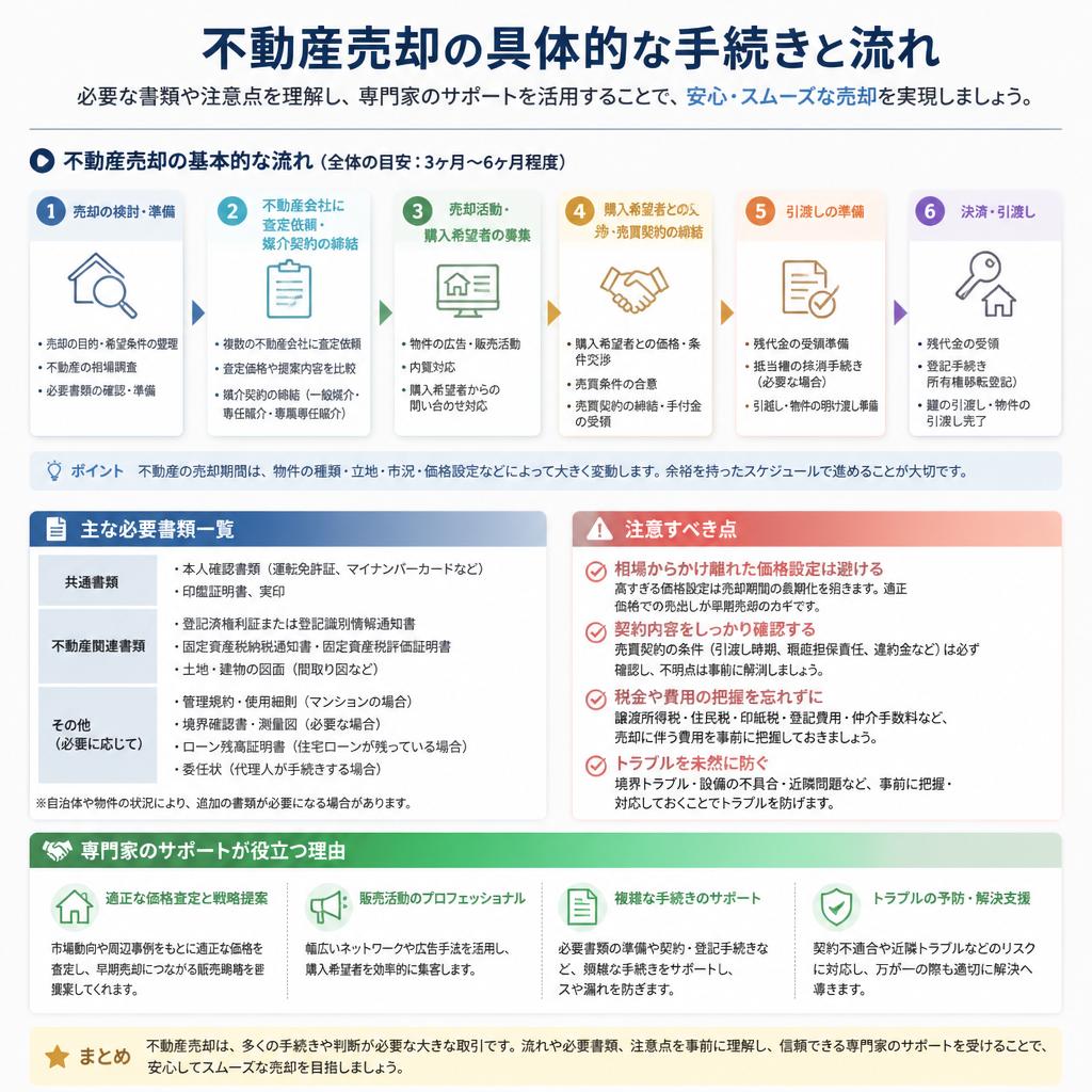 不動産売却の流れと手続き