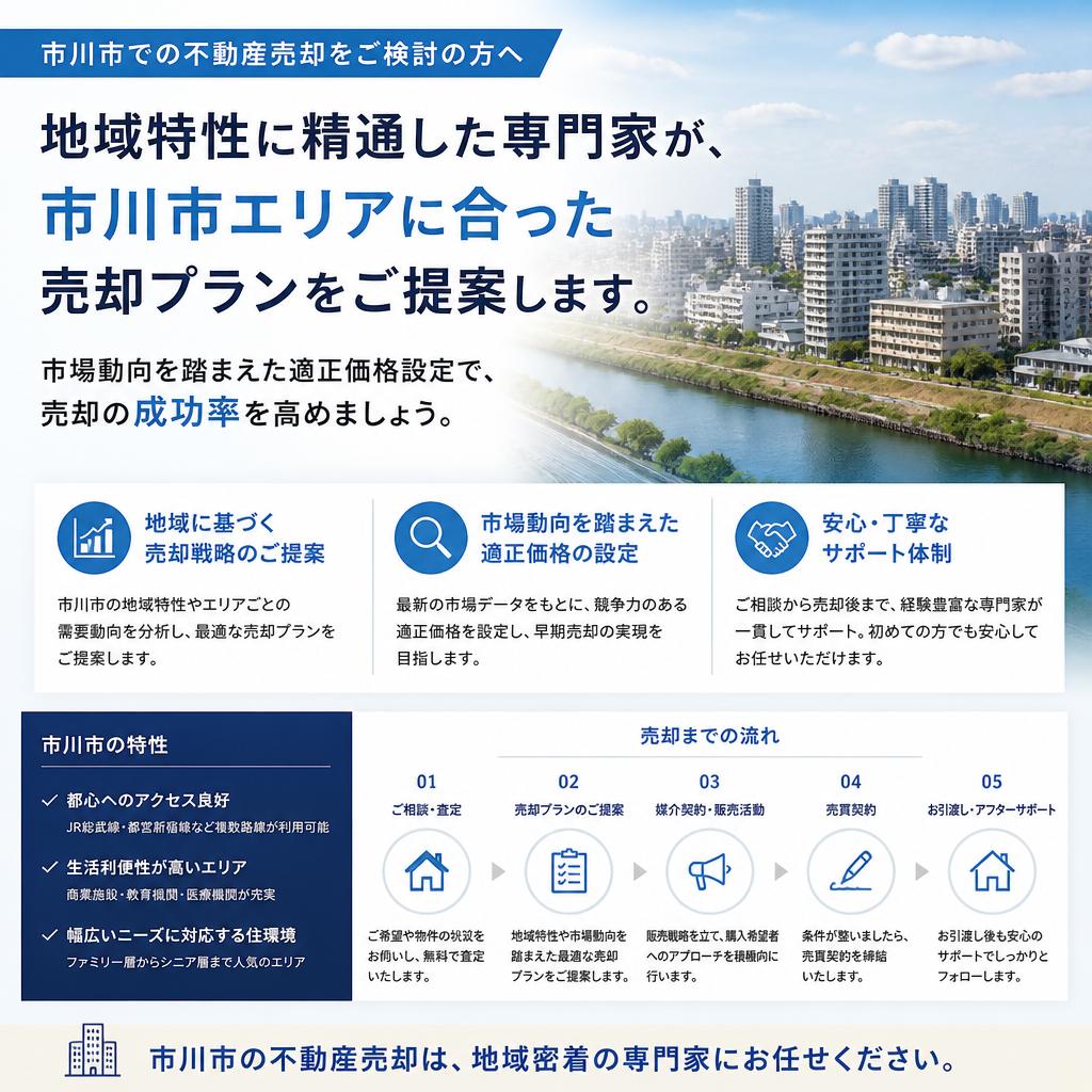 市川市周辺地域の特性を理解したご提案