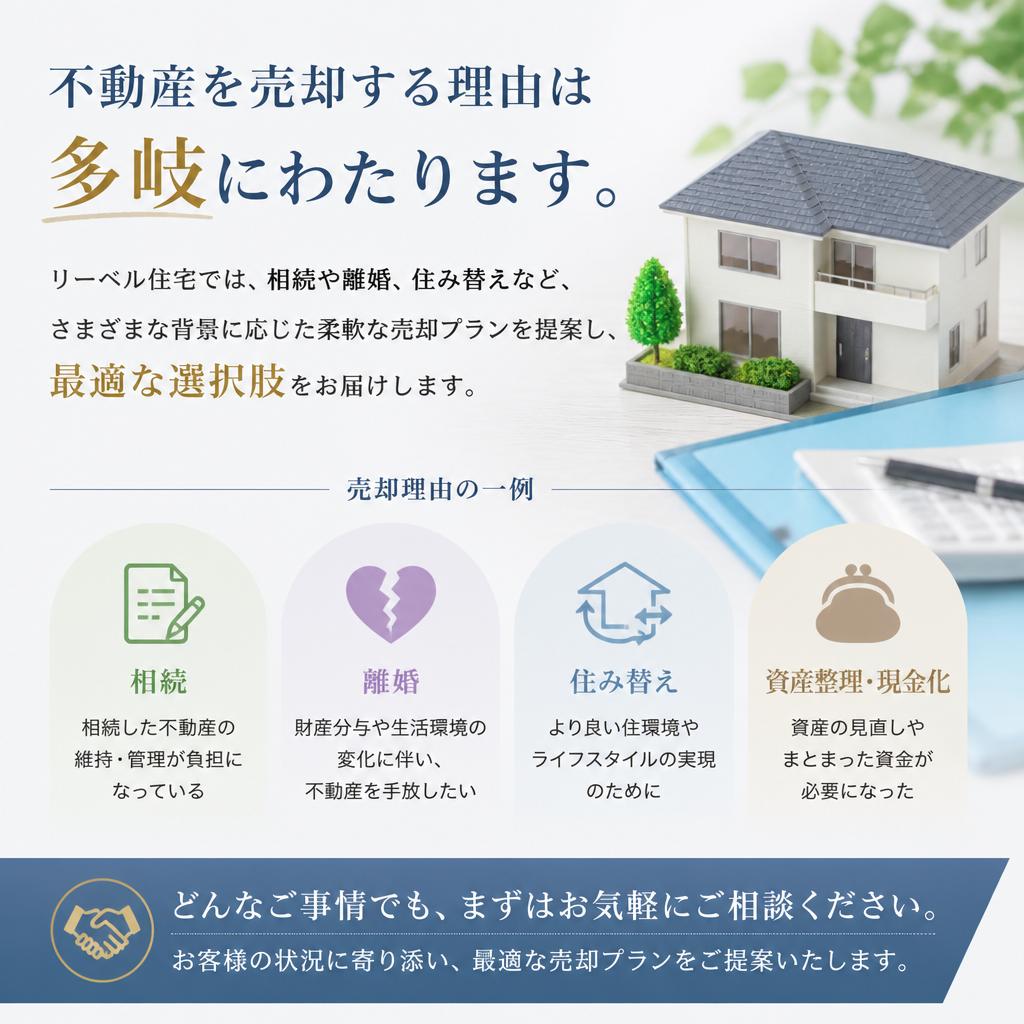 柔軟な売却プランを提供